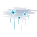 hail with fog icon